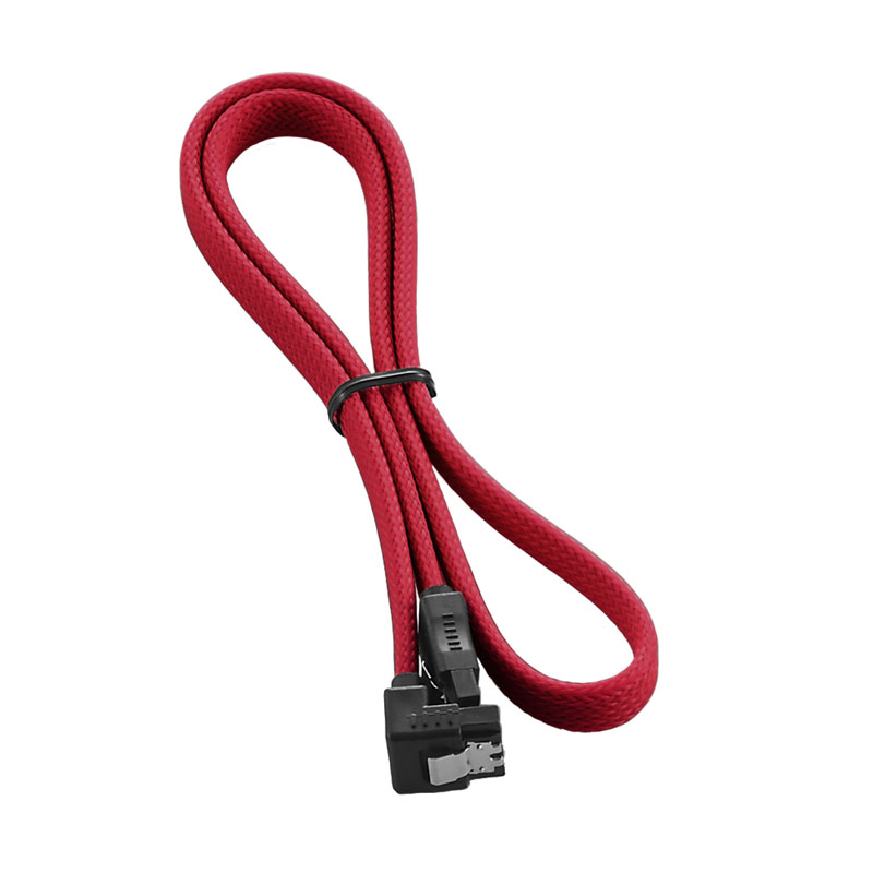 CableMod - CableMod ModMesh Right Angle SATA 3 Cable 60cm - Red