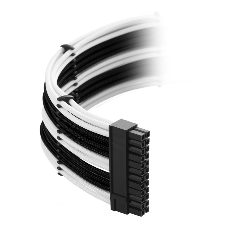 CableMod - CableMod Classic ModMesh C-Series Cable Kit Corsair RMi, RMx & RM (Black Label) - Black/White