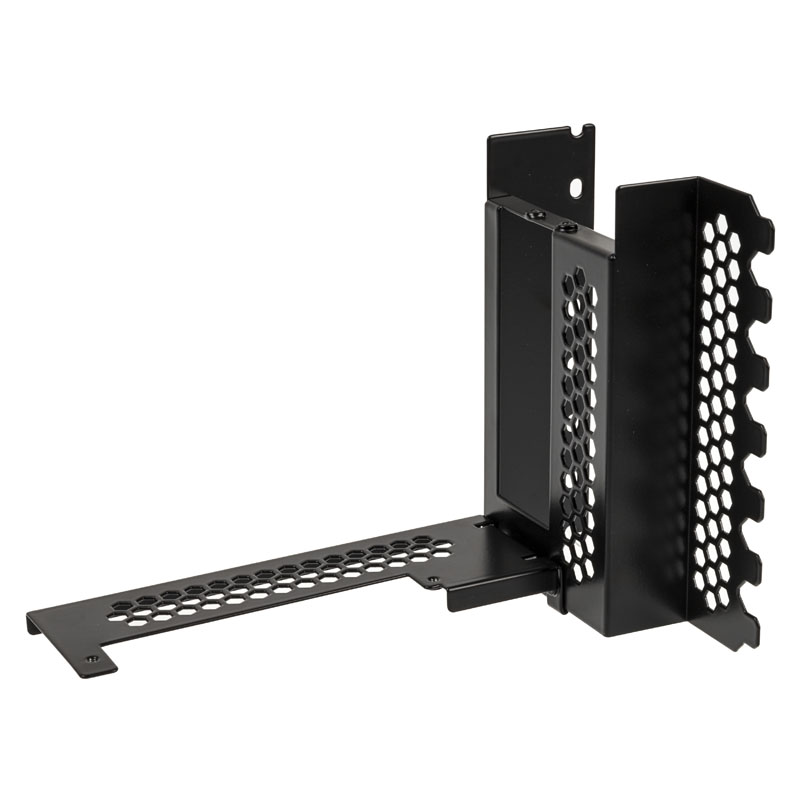 CableMod - CableMod Vertical Graphics Card Holder with PCIe x16 Riser Cable, 1 x DisplayPort, 1 x HDMI - Black