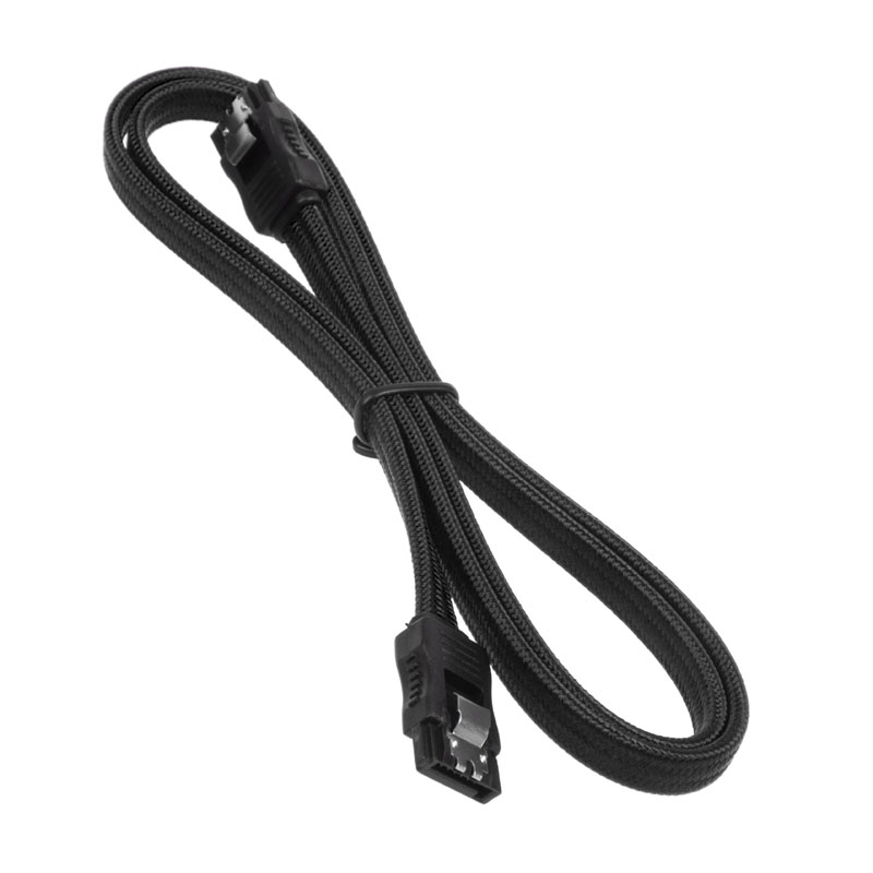 BitFenix - BitFenix SATA 3 Sleeved Cable 75cm - Black