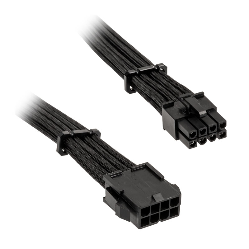 BitFenix Alchemy 8-pin EPS12V extension cable, 45cm, sleeved – black