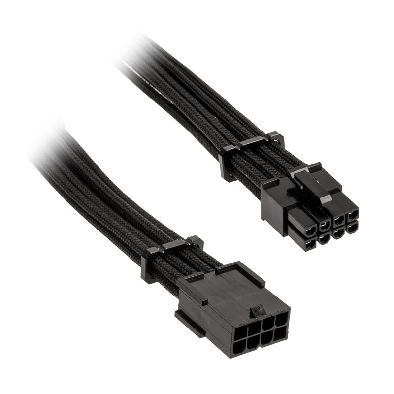 BitFenix - BitFenix Alchemy 8-pin PCIe extension cable, 45cm sleeved - black