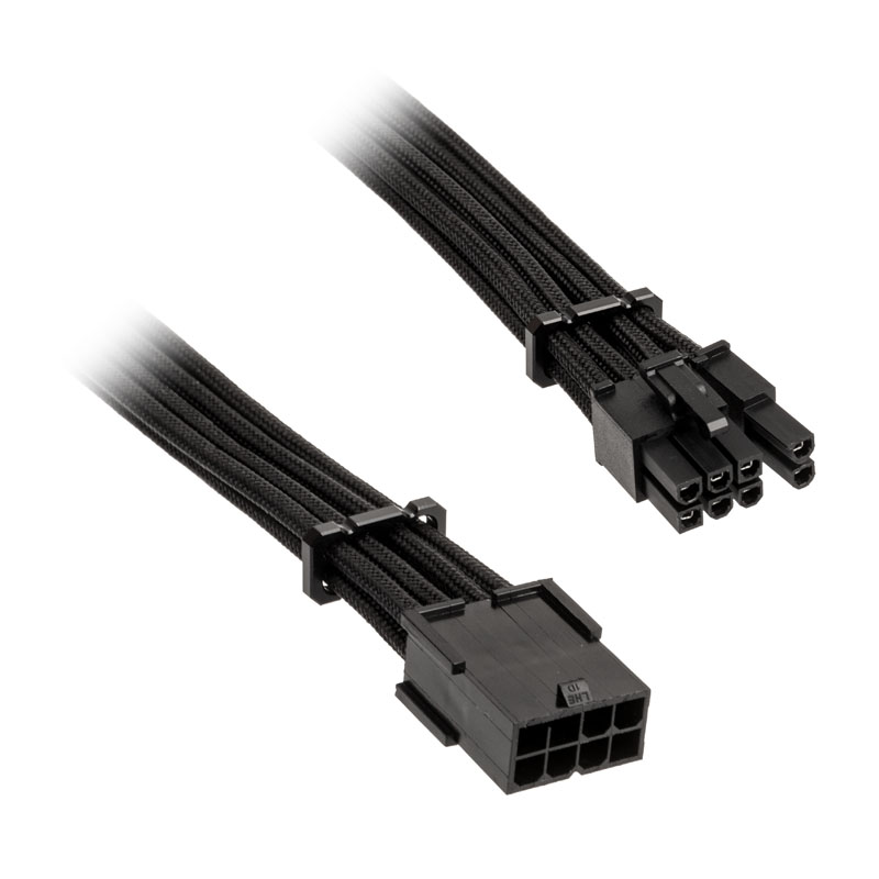 BitFenix Alchemy 6 + 2-pin PCIe extension cable, 45cm, sleeved – black