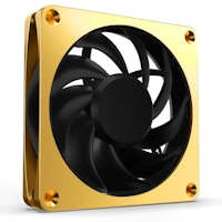 Photos - Computer Cooling Alphacool Apex Stealth Metal Fan 2000rpm Gold - 120mm 13854 