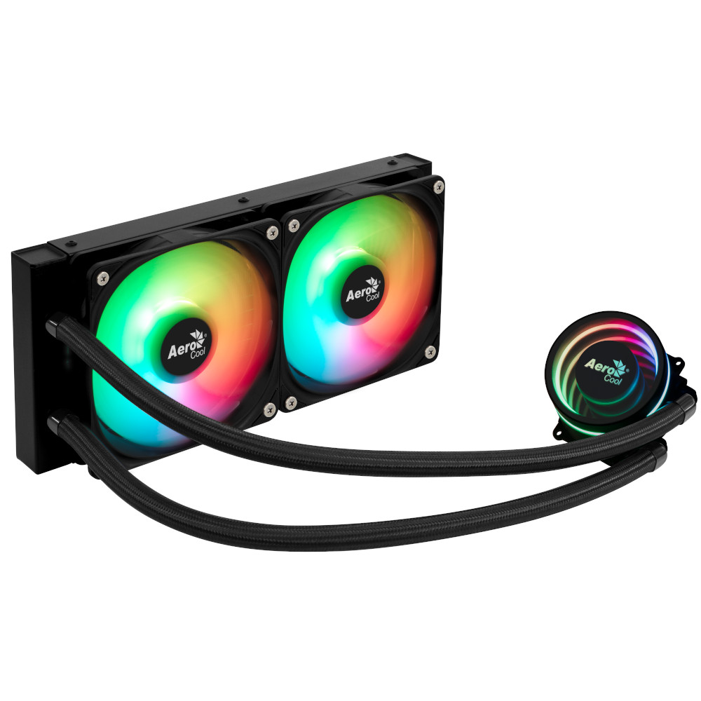 Aerocool Oasis L240 ARGB Black All In One CPU Water Cooler - 240mm