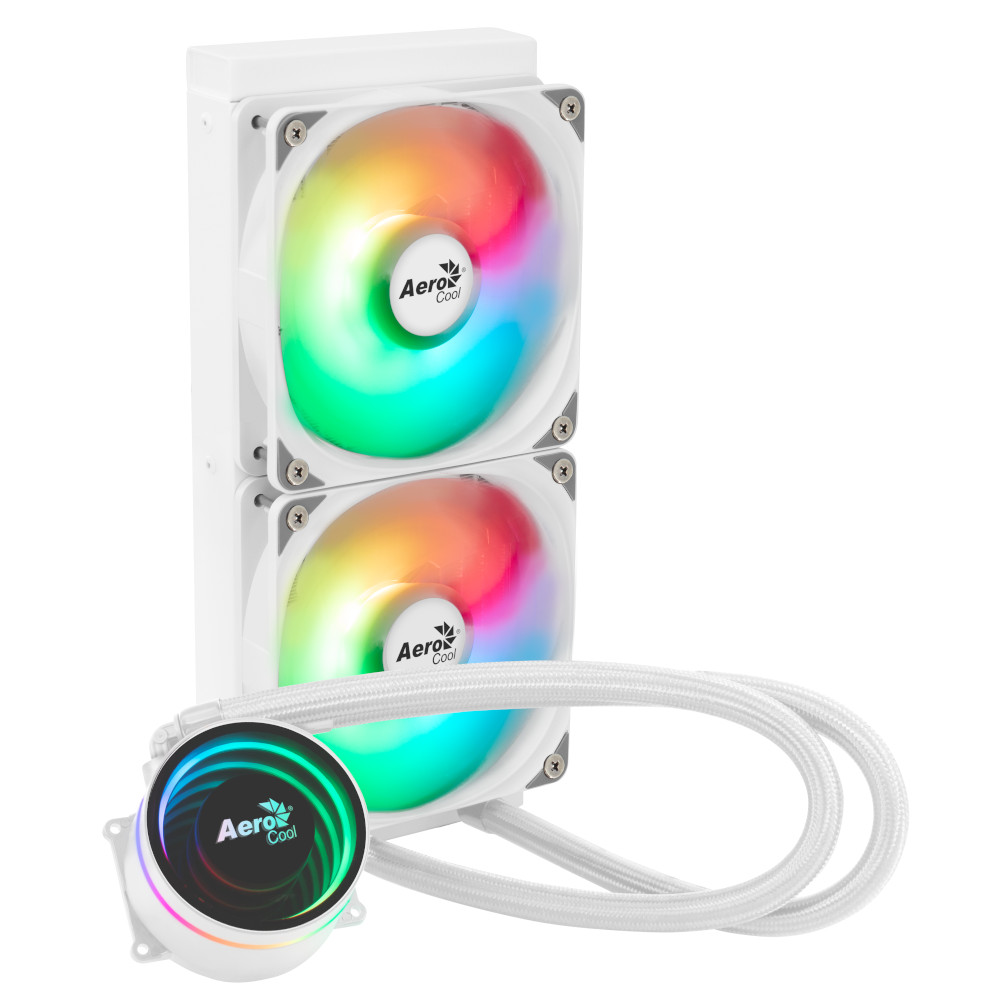 Aerocool - Aerocool Oasis L240 ARGB White All In One CPU Water Cooler - 240mm