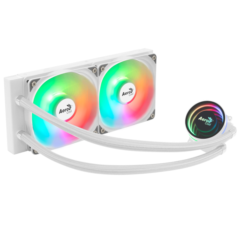 Aerocool Oasis L240 ARGB White All In One CPU Water Cooler - 240mm