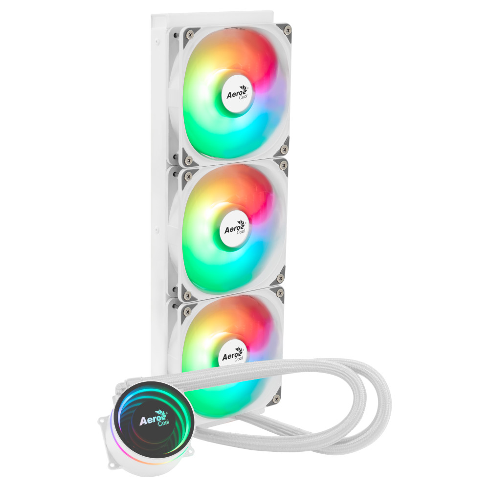 Aerocool - Aerocool Oasis L360 ARGB White All In One CPU Water Cooler - 360mm