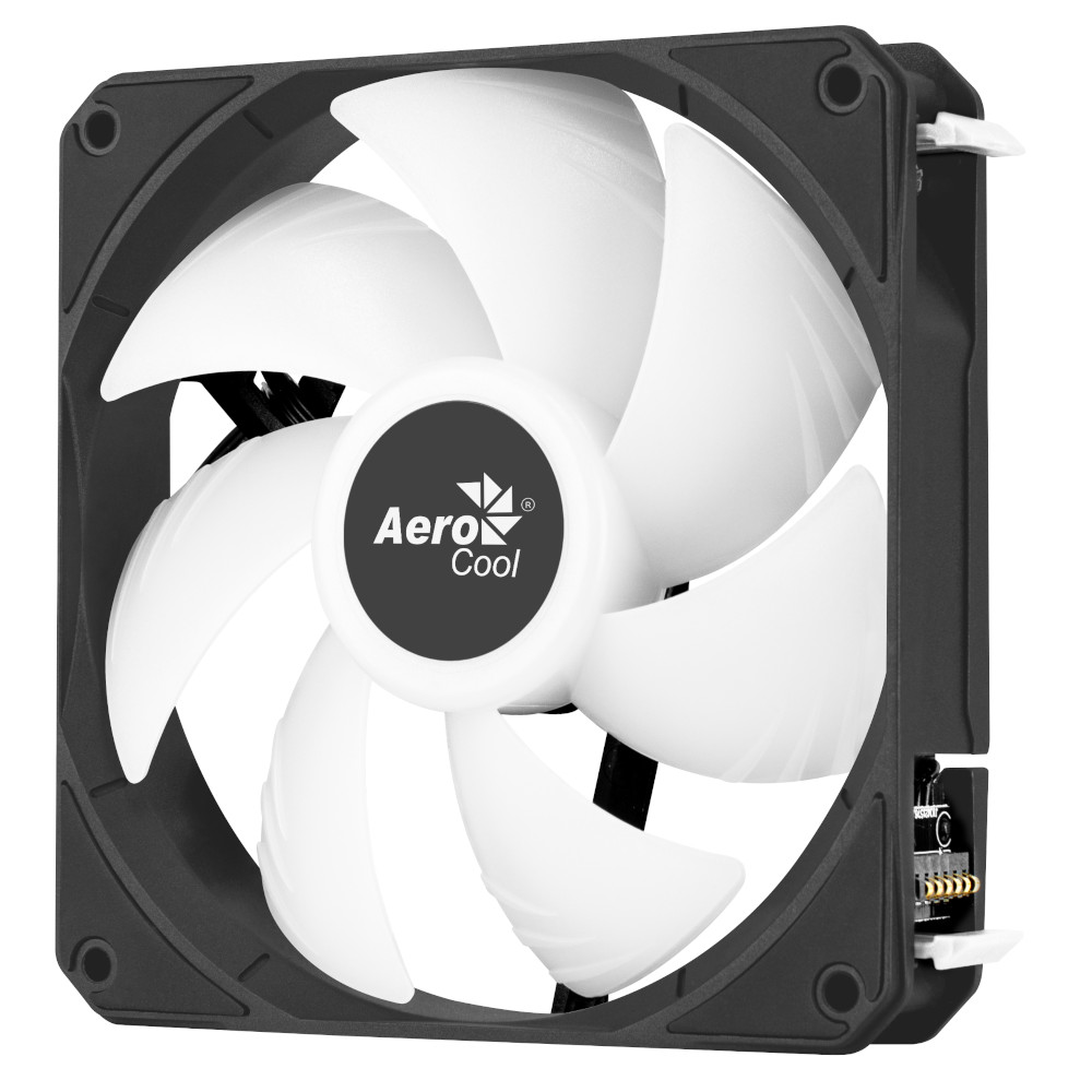 Aerocool - Aerocool Link 3-Pack Easy Connect ARGB Black Fan - 120mm