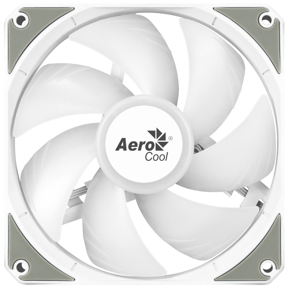 Aerocool - Aerocool Link 3-Pack Easy Connect ARGB White Fan - 120mm