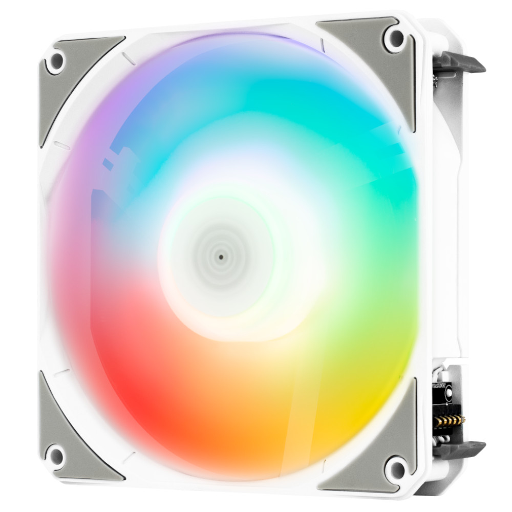 Aerocool - Aerocool Link 3-Pack Easy Connect ARGB White Fan - 120mm