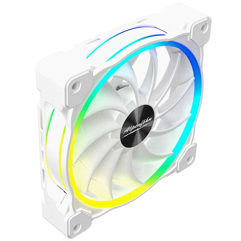 Alpenföhn - Alpenföhn Wing Boost 3 White 120mm Addressable RGB High Speed PWM Fan