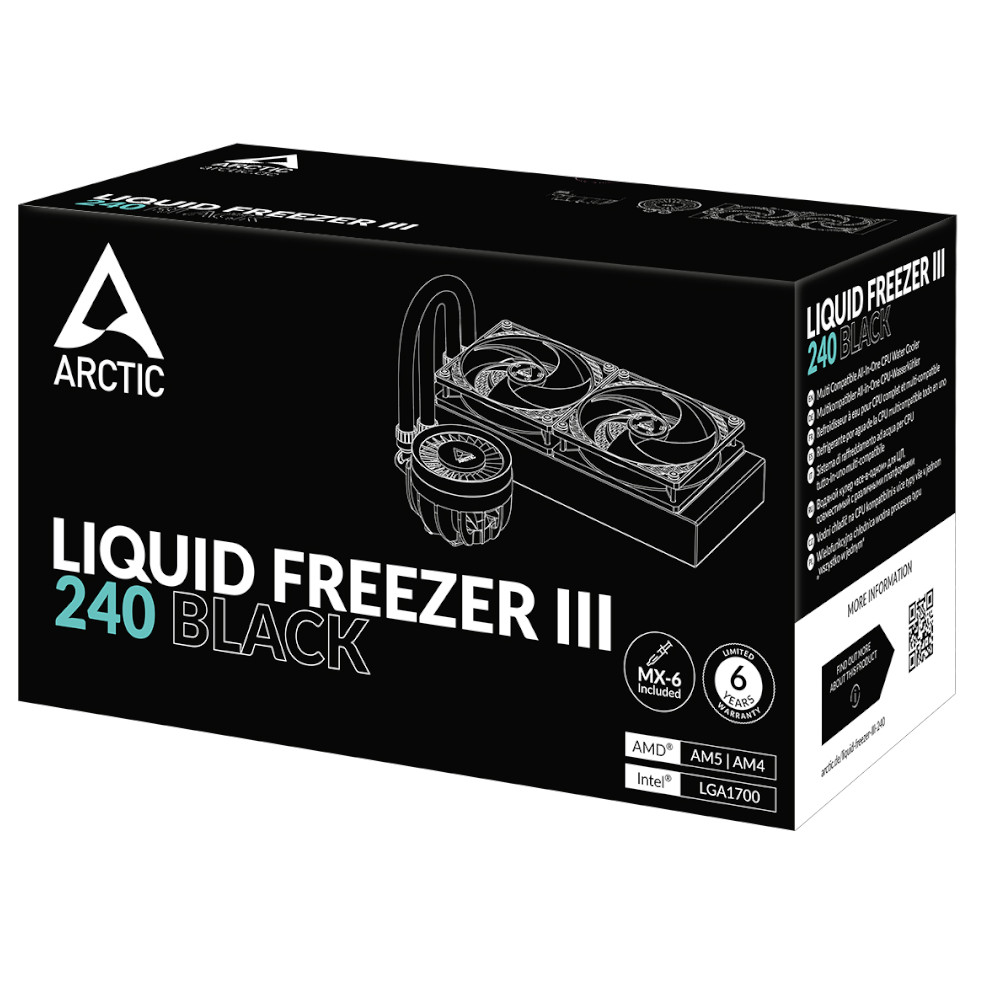 Arctic - Arctic Liquid Freezer III High Performance CPU Water Cooler - 240mm