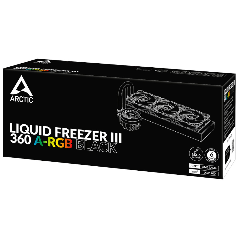 Arctic - Arctic Liquid Freezer III ARGB High Performance CPU Water Cooler - 360mm