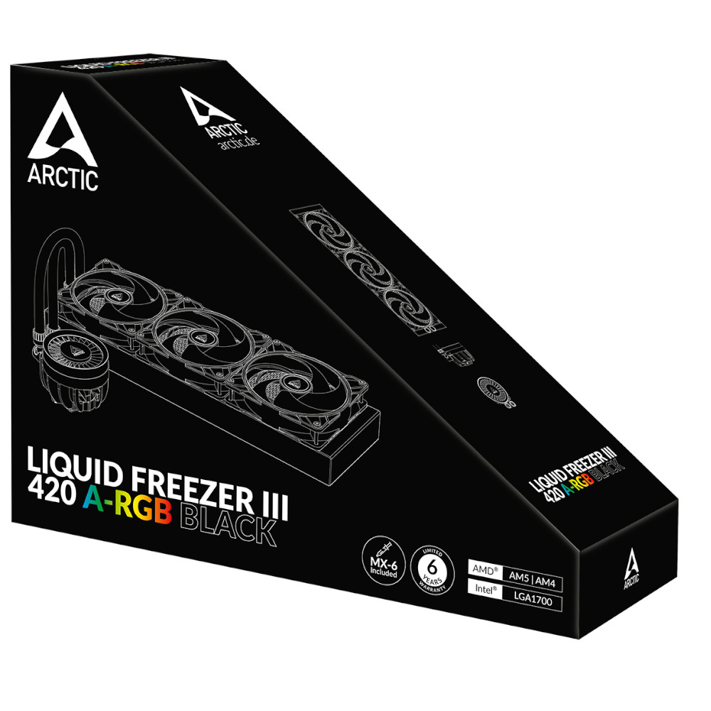 Arctic - Arctic Liquid Freezer III ARGB High Performance CPU Water Cooler - 420mm