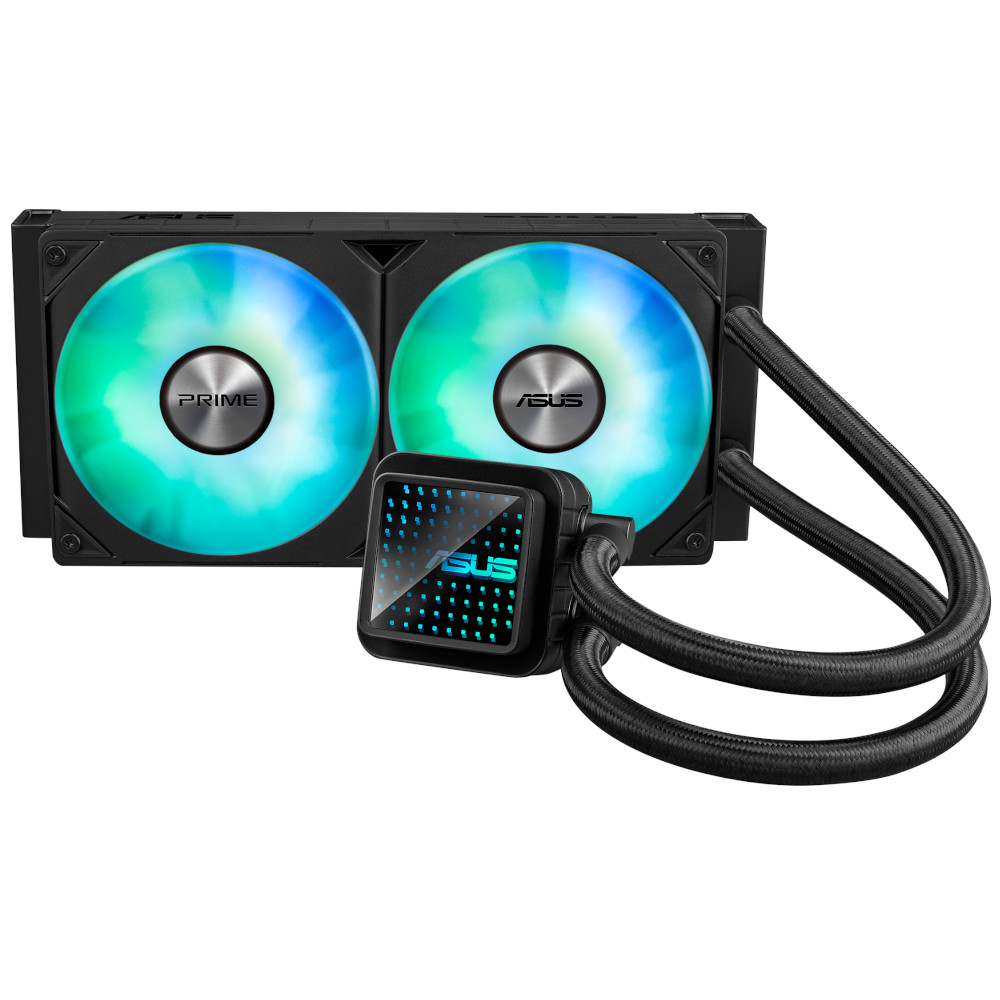 Asus - Asus Prime LC 240 ARGB AIO CPU Liquid Cooler - 240mm