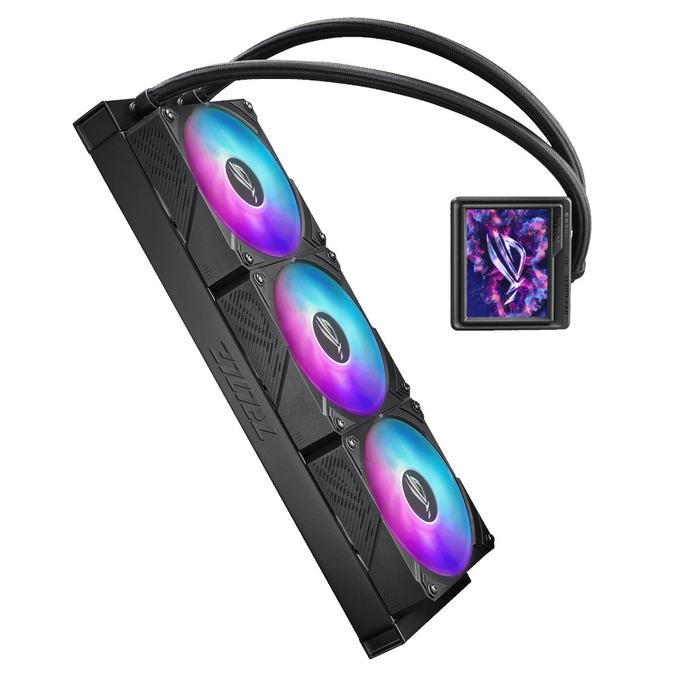 Asus - ASUS ROG Ryujin III 360 Extreme ARGB Performance AIO CPU Liquid Cooler with OLED