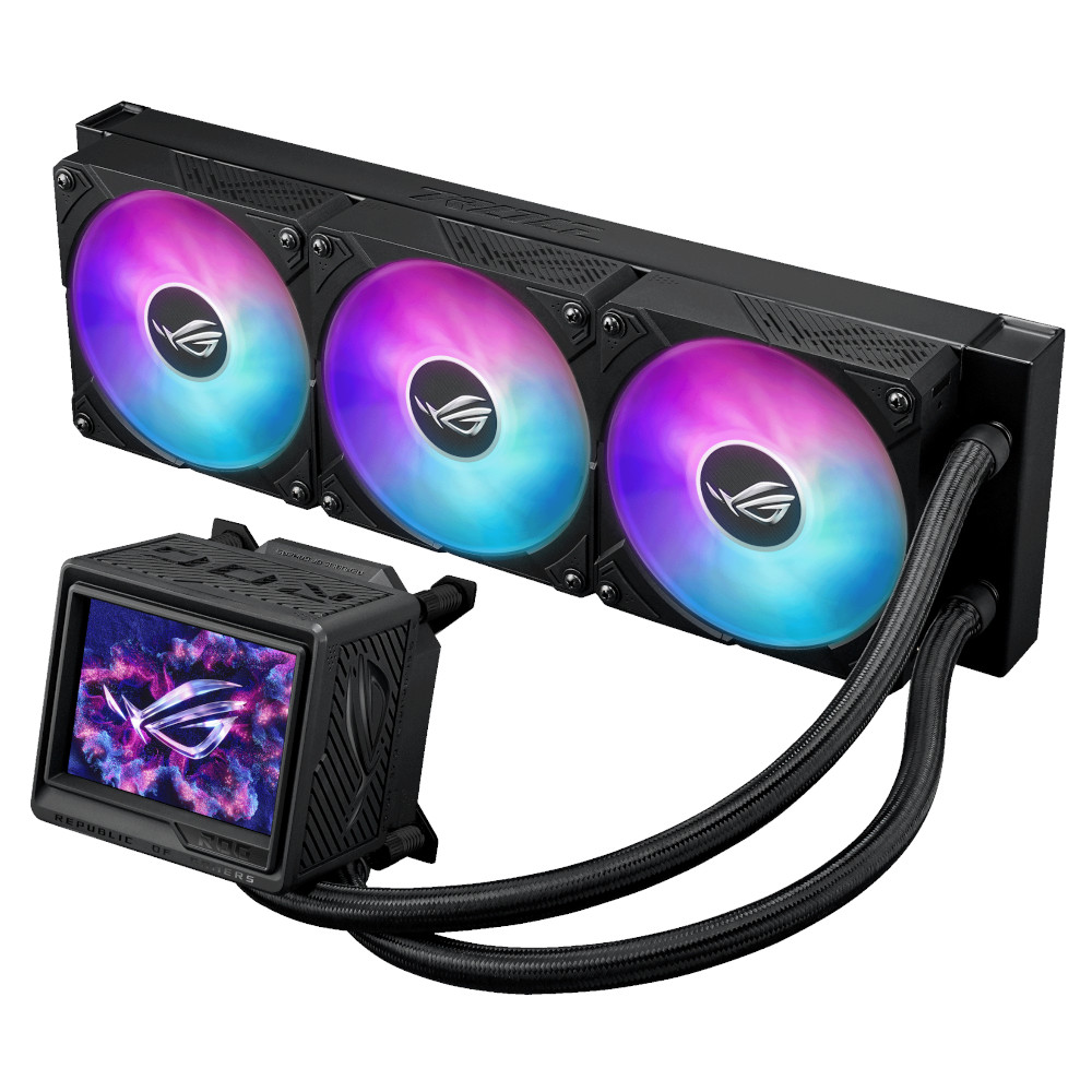 Asus - ASUS ROG Ryujin III 360 Extreme ARGB Performance AIO CPU Liquid Cooler with OLED