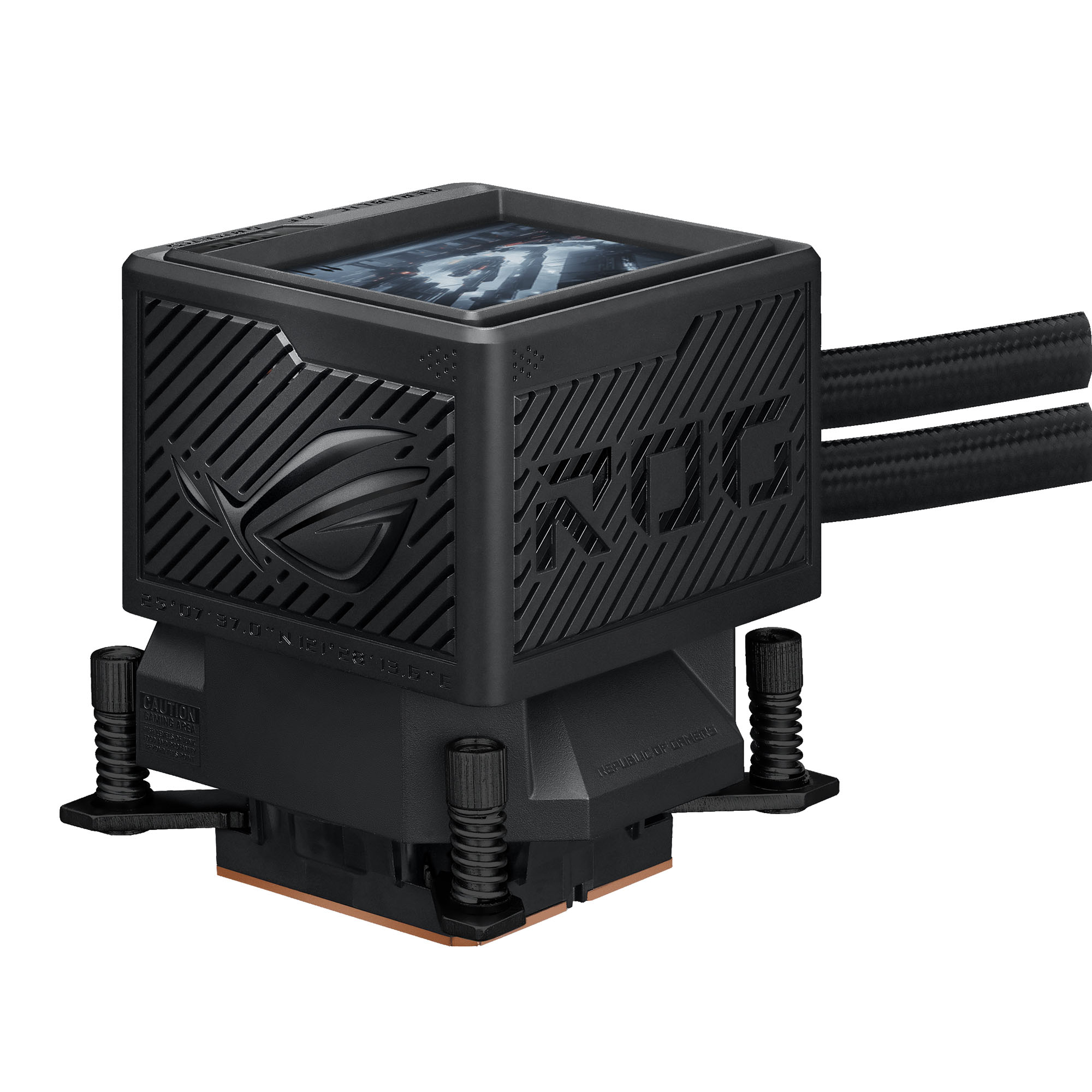 Asus - ASUS ROG Ryujin III 360 Extreme ARGB Performance AIO Black CPU Liquid Cooler with OLED- 360mm