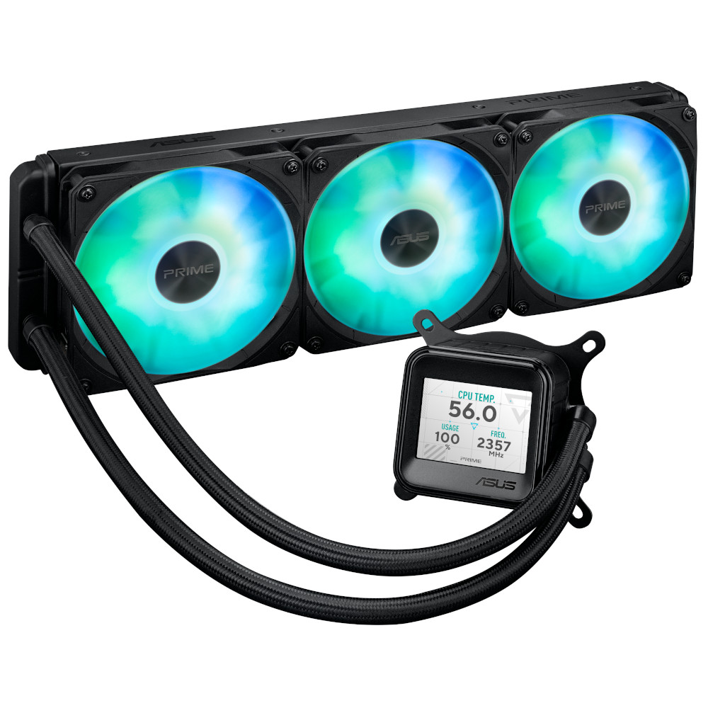 Asus Prime LC 360 ARGB LCD AIO CPU Liquid Cooler - 360mm