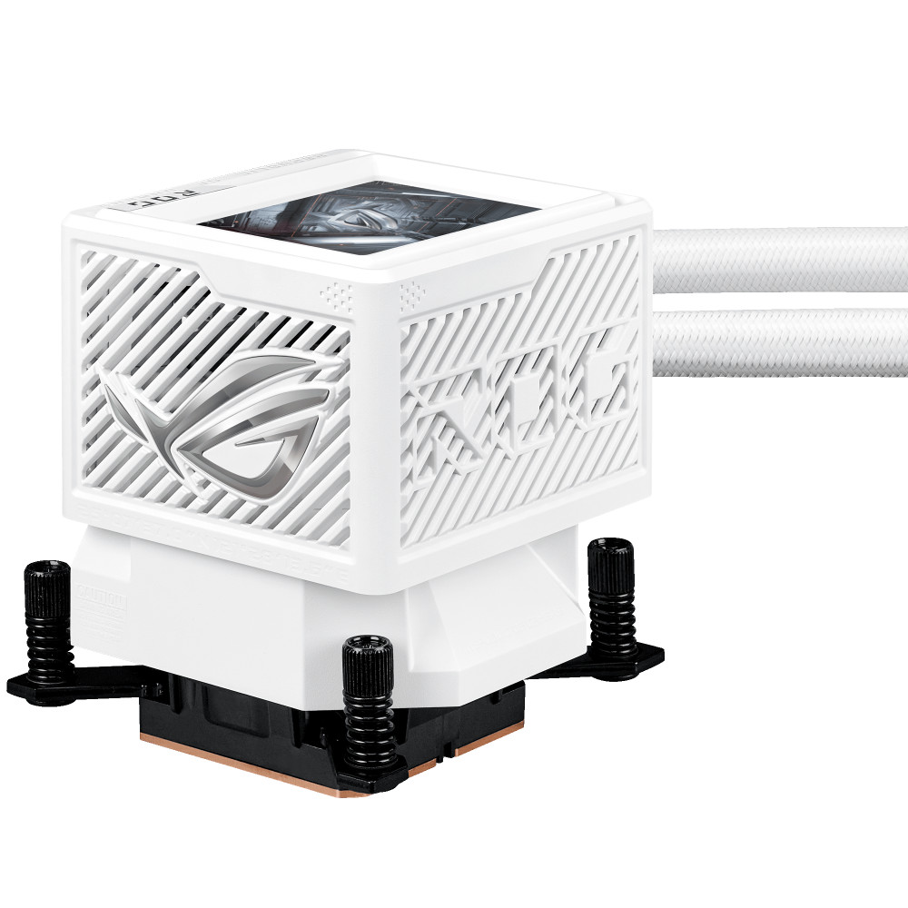 Asus - ASUS ROG Ryujin III 360 Extreme ARGB Performance AIO White CPU Liquid Cooler with OLED - 360mm