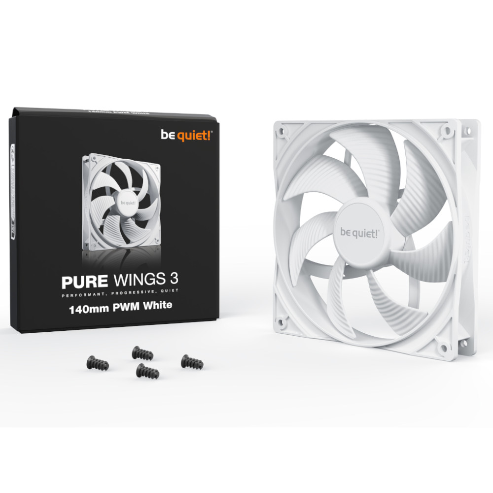 be quiet! - be quiet Pure Wings 3 140mm PWM Fan - White