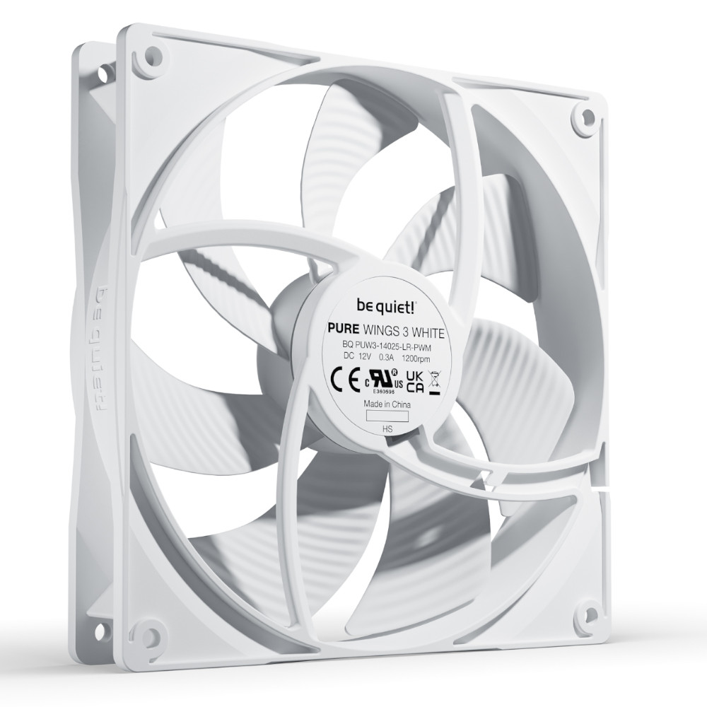be quiet! - be quiet Pure Wings 3 140mm PWM Fan - White
