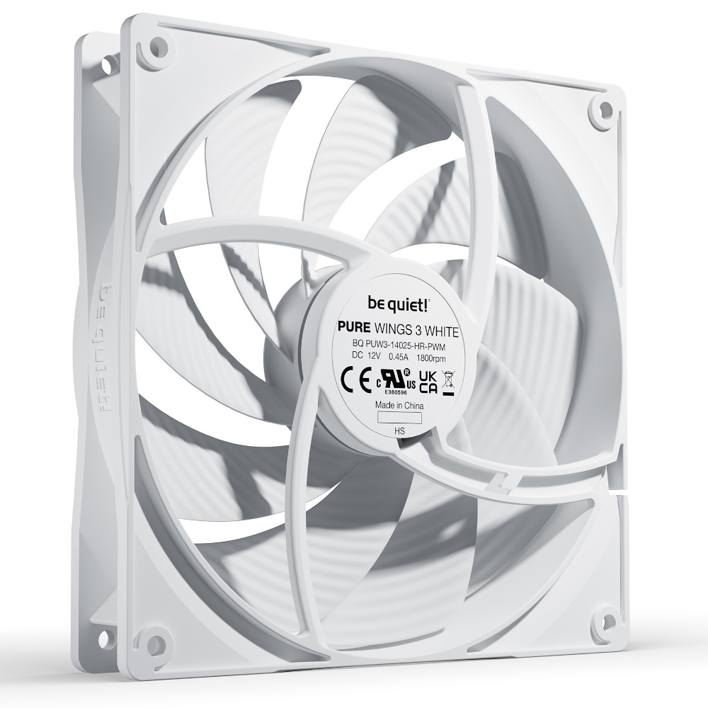 be quiet! - be quiet Pure Wings 3 140mm High Speed PWM Fan - White