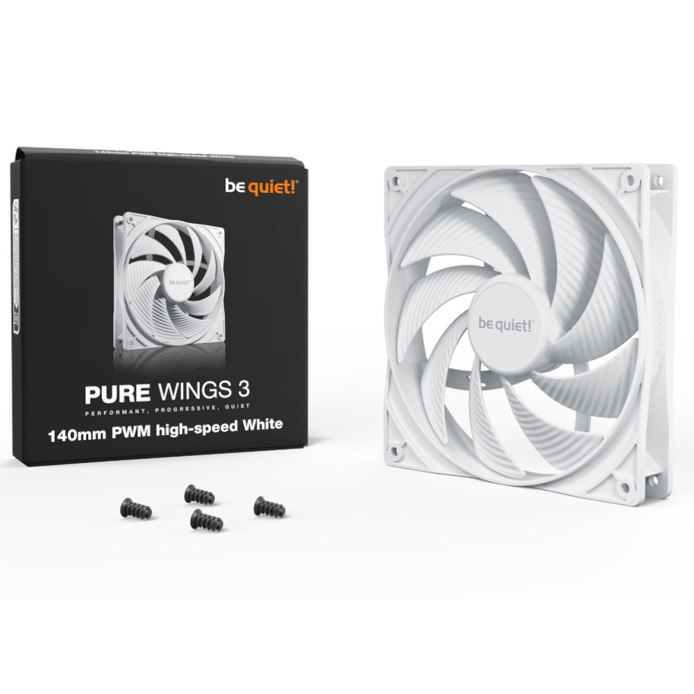 be quiet! - be quiet Pure Wings 3 140mm High Speed PWM Fan - White