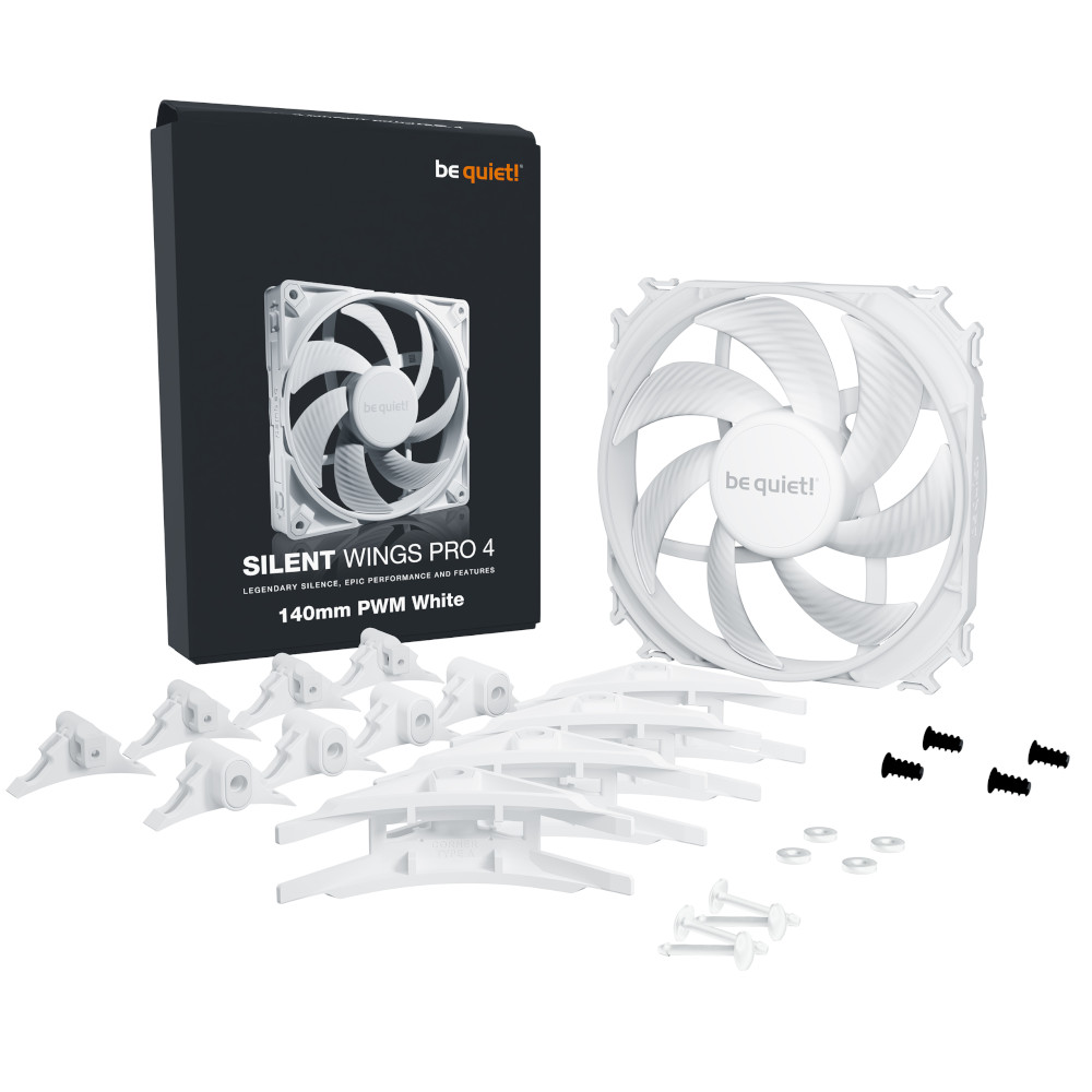 be quiet! - be quiet Silent Wings PRO 4 140mm White PWM Fan