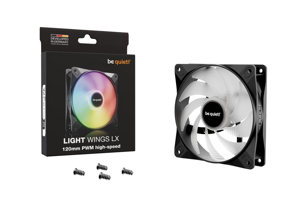 be quiet! - be quiet Light Wings LX ARGB 120mm PWM High Speed Fan