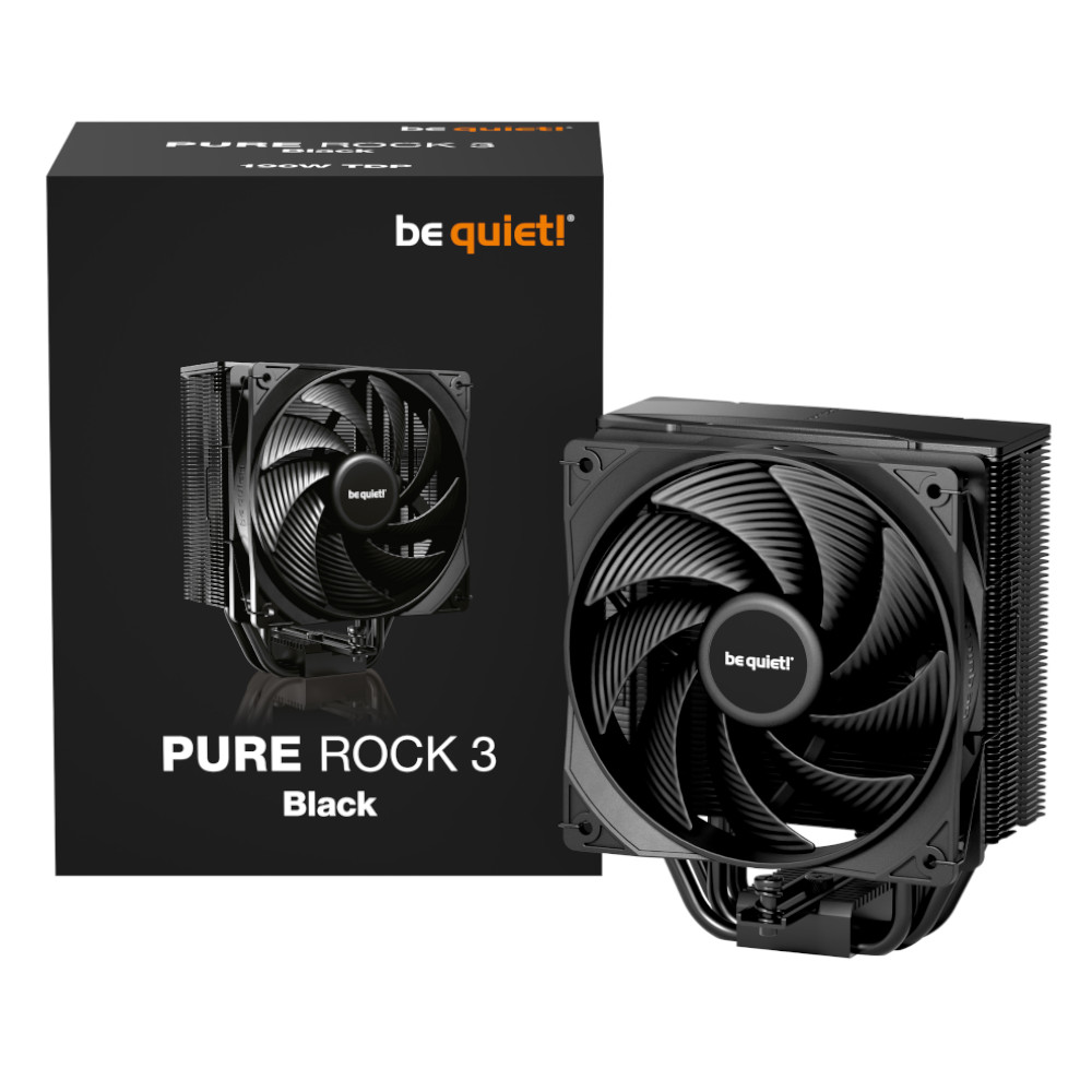 be quiet! - be quiet Pure Rock 3 Black CPU Cooler - 120mm