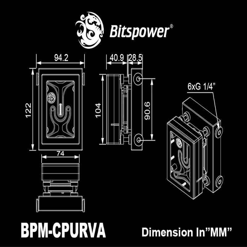 Bitspower - Bitspower CPU Block Summit Revo AMD Edition