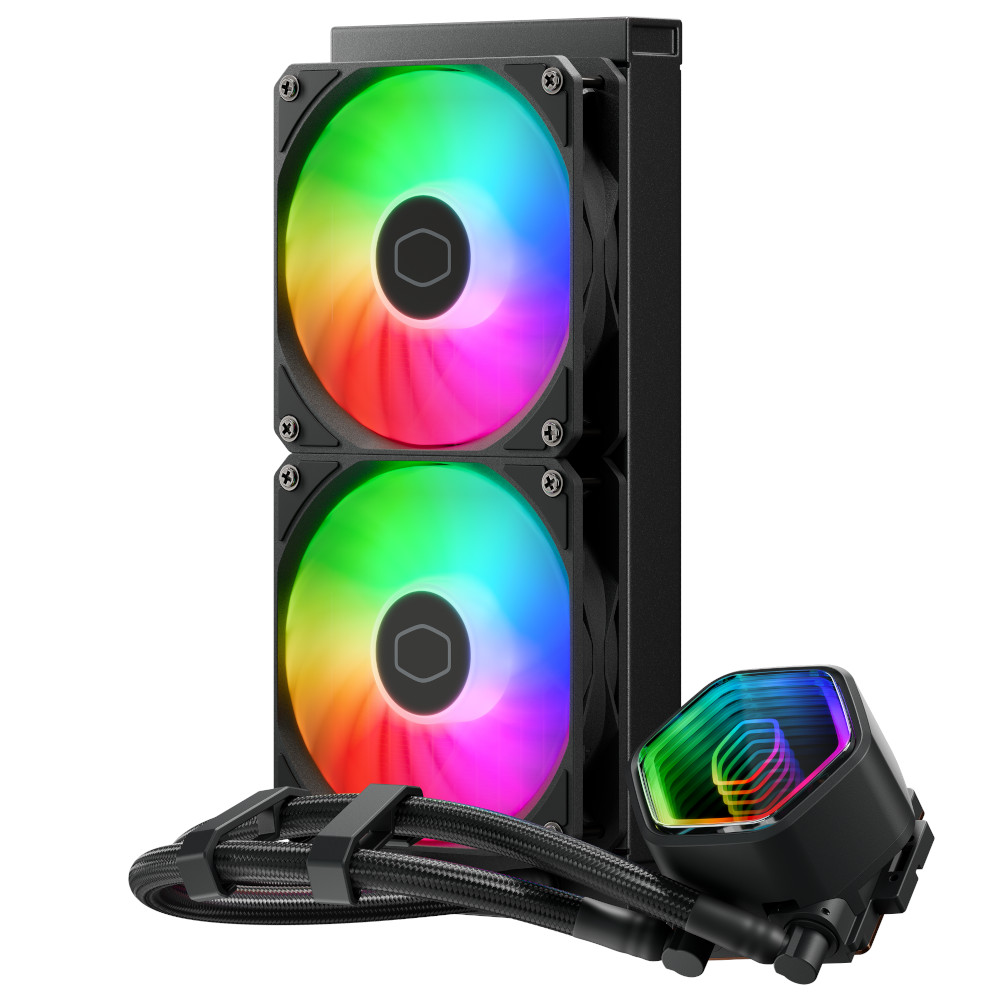 Cooler Master - Cooler Master MasterLiquid 240 Core II ARGB All In One Liquid CPU Cooler - 240mm