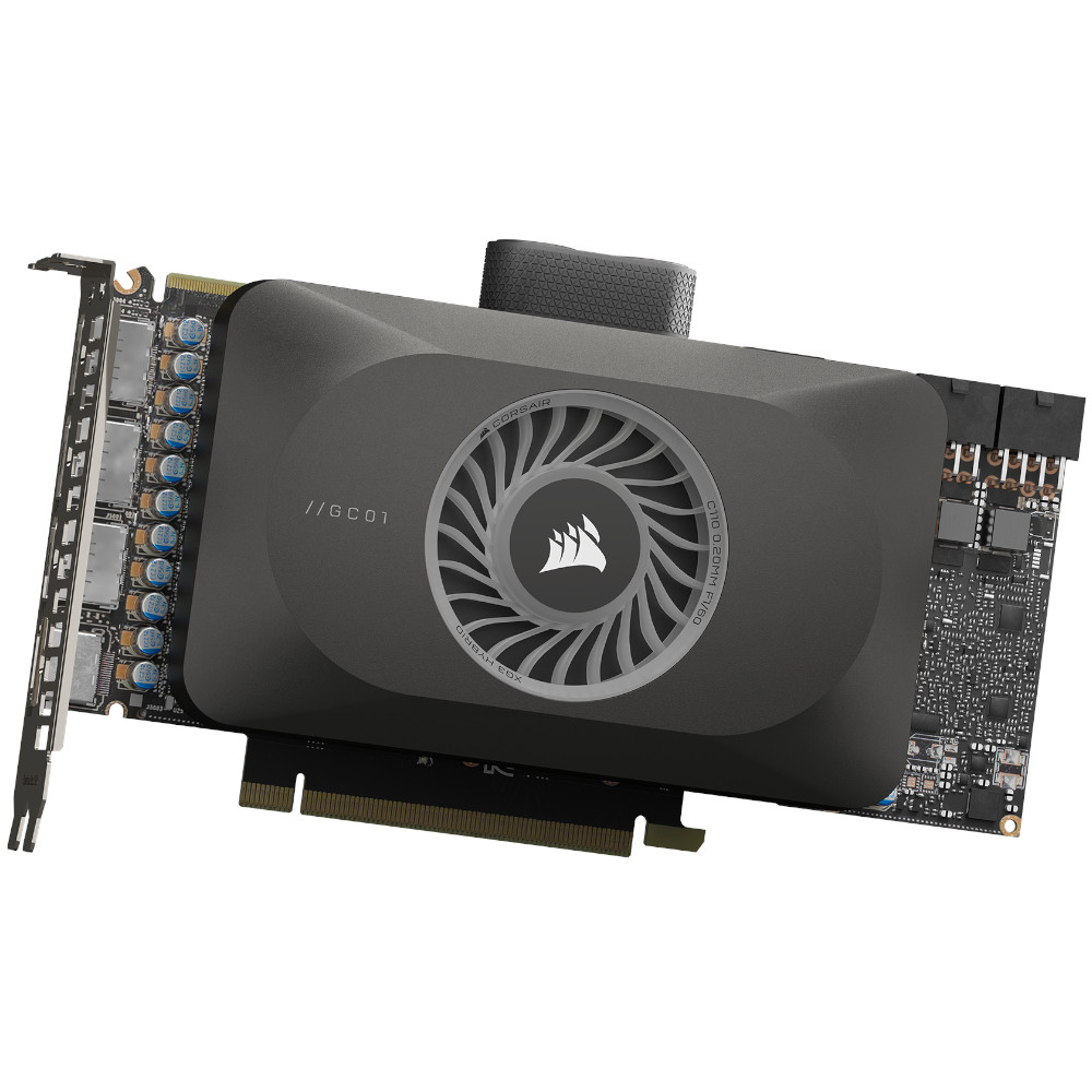 CORSAIR - Corsair Hydro Series iCUE LINK XG3 RGB HYBRID 4070 / 4070 Ti Series Graphics Card Water Block