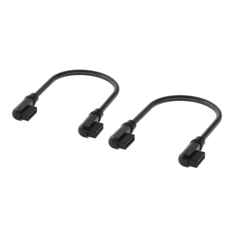 CORSAIR iCUE LINK Cable, 2x 135mm with Slim 90° connectors, Black