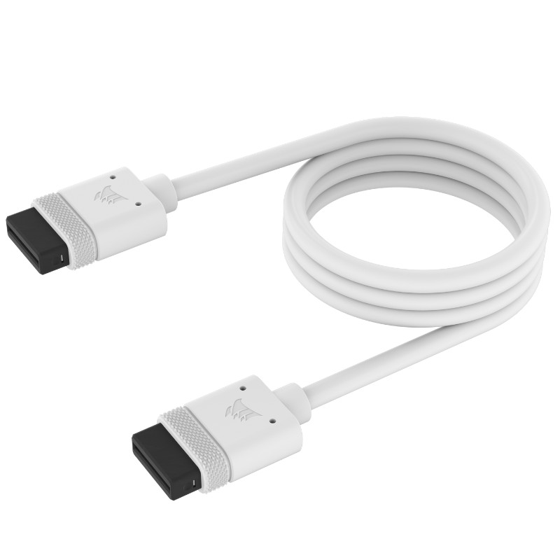 CORSAIR iCUE LINK Cable, 1x 600mm with Straight connectors, White