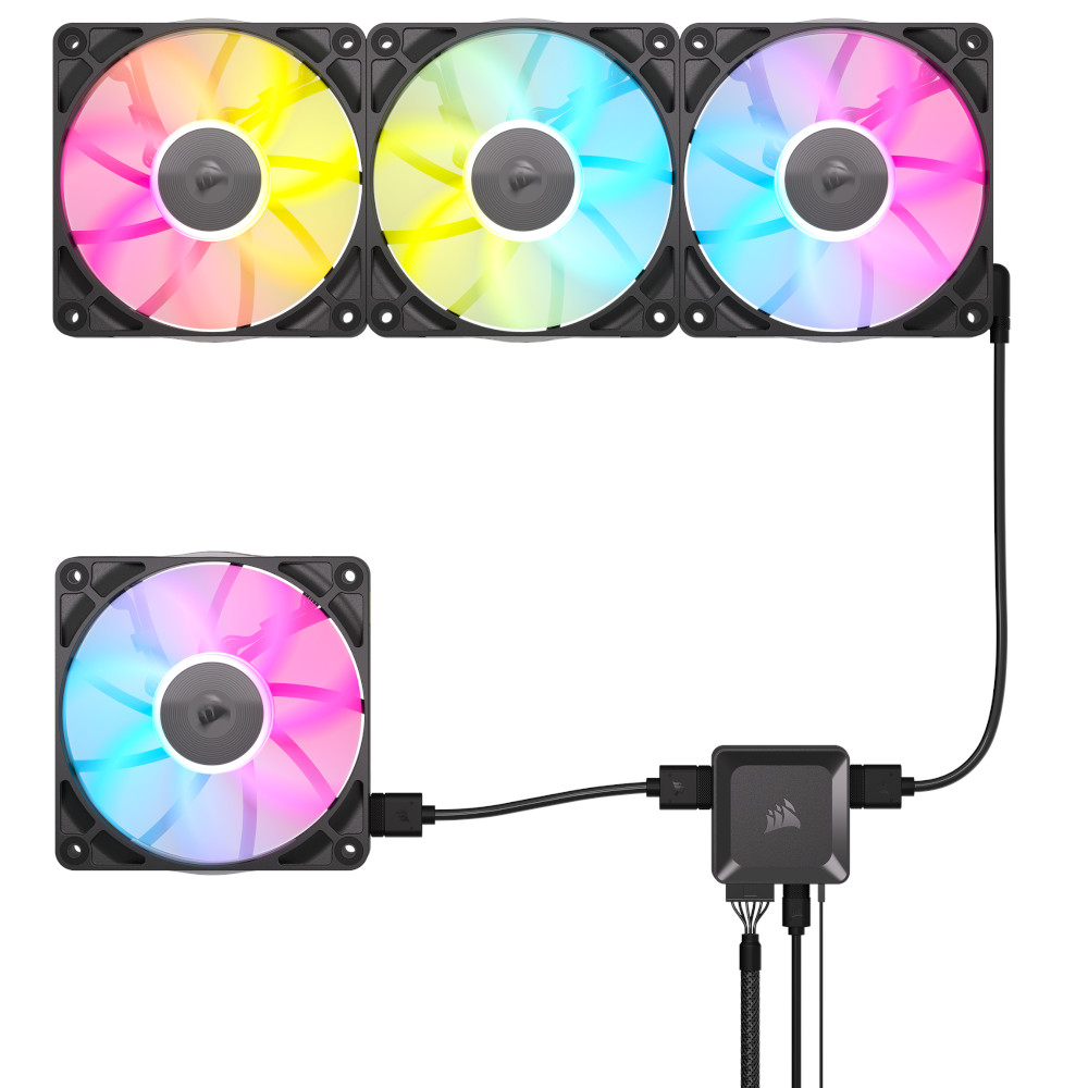 CORSAIR - CORSAIR iCUE LINK RX120 RGB 120mm PWM Fans Expansion Fan