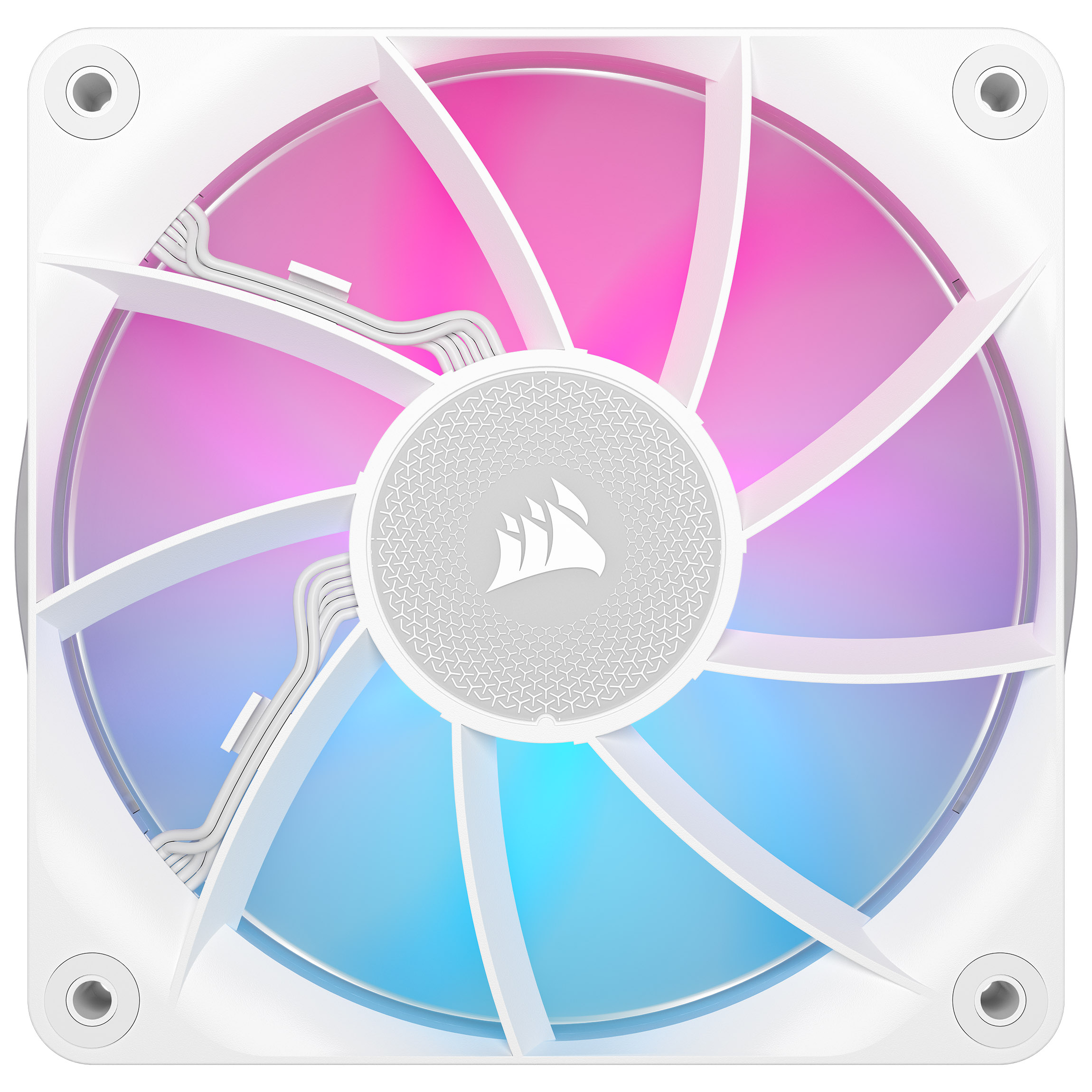 CORSAIR - CORSAIR iCUE LINK RX120 RGB 120mm PWM Fans Expansion Fan - White