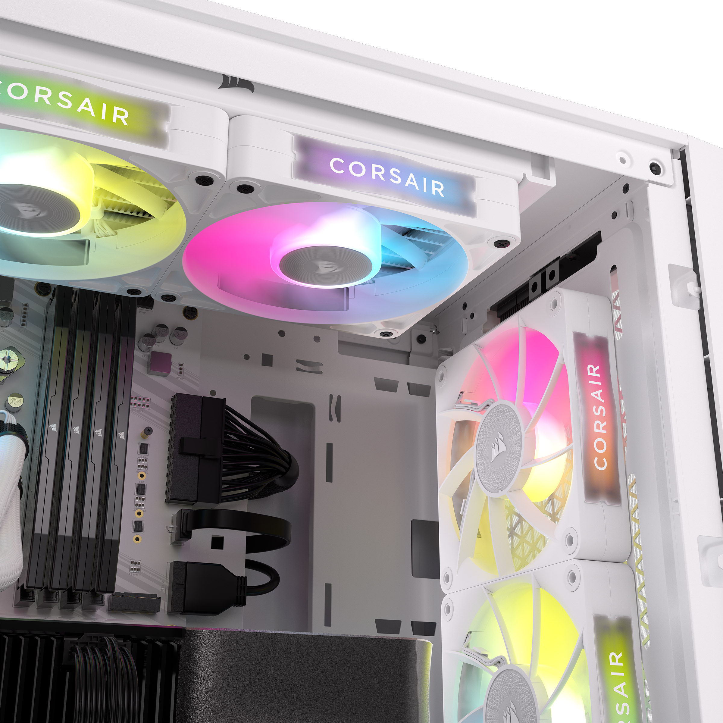 CORSAIR - CORSAIR iCUE LINK RX120 RGB 120mm PWM Fan Starter Kit - White