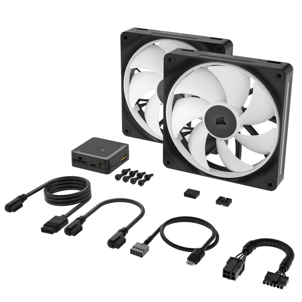 CORSAIR - CORSAIR iCUE LINK LX140 RGB 140mm PWM Black Fan Starter Kit