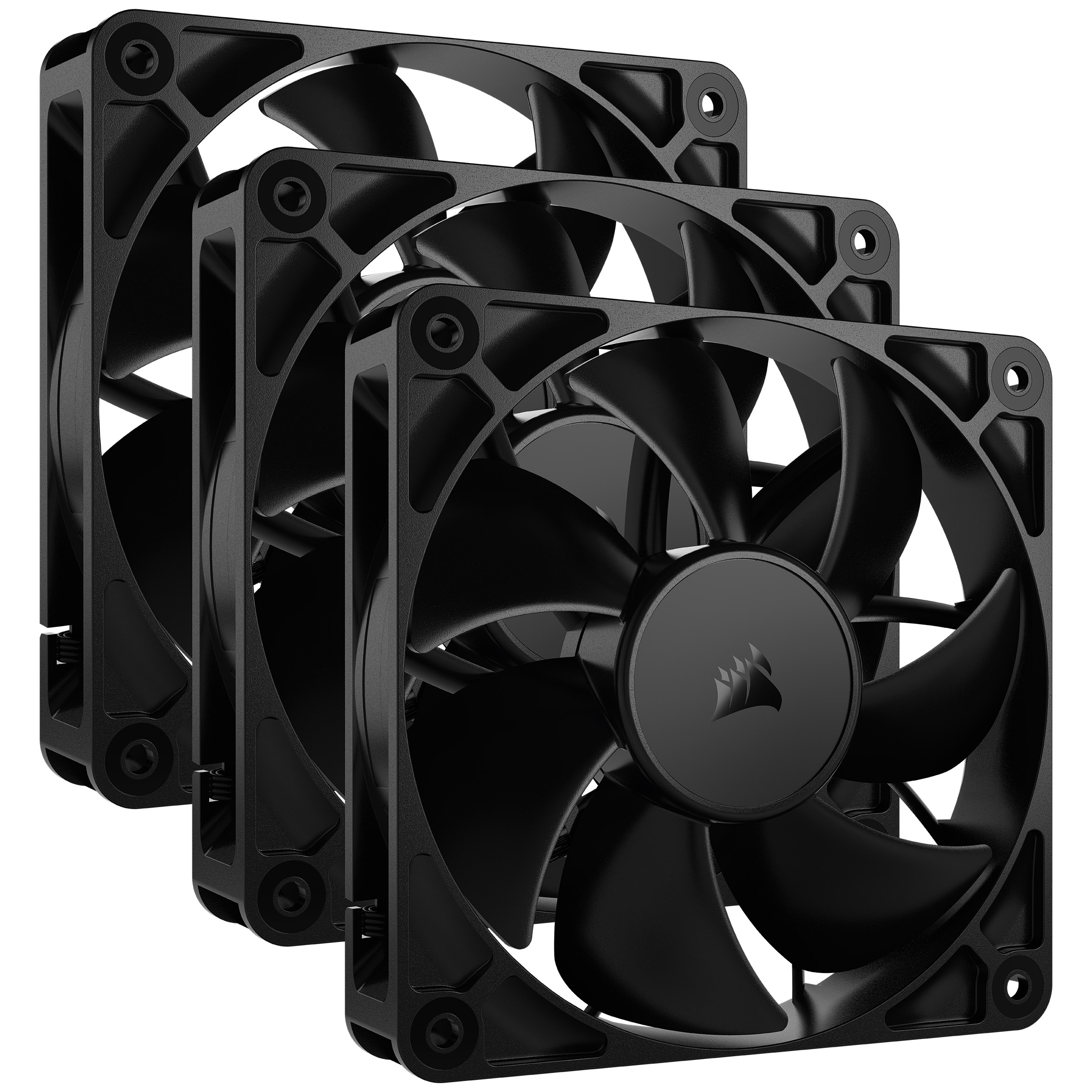 CORSAIR - CORSAIR RS120 120mm PWM Black Triple Fan Pack