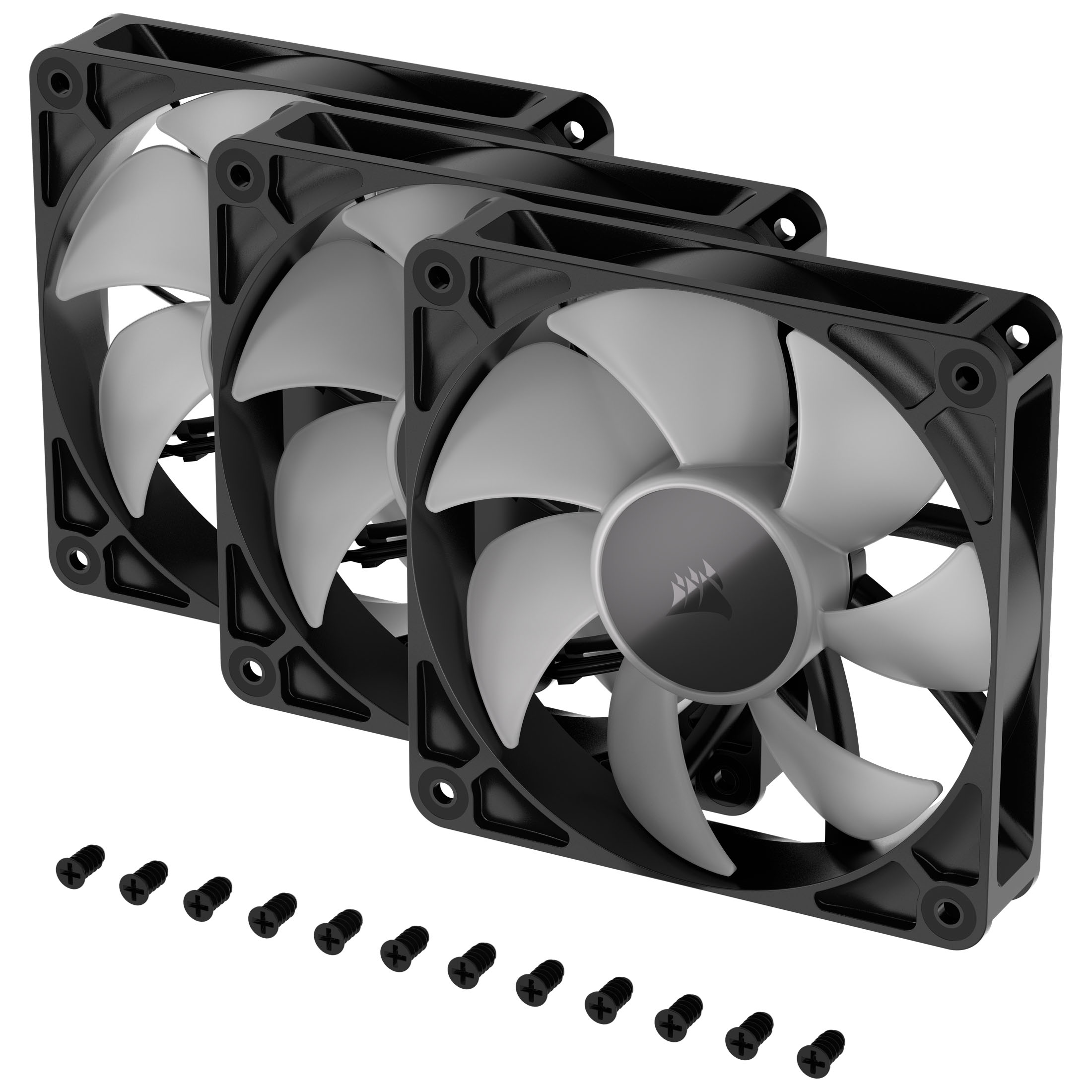 CORSAIR - CORSAIR RS120 ARGB 120mm PWM Black Triple Fan Pack