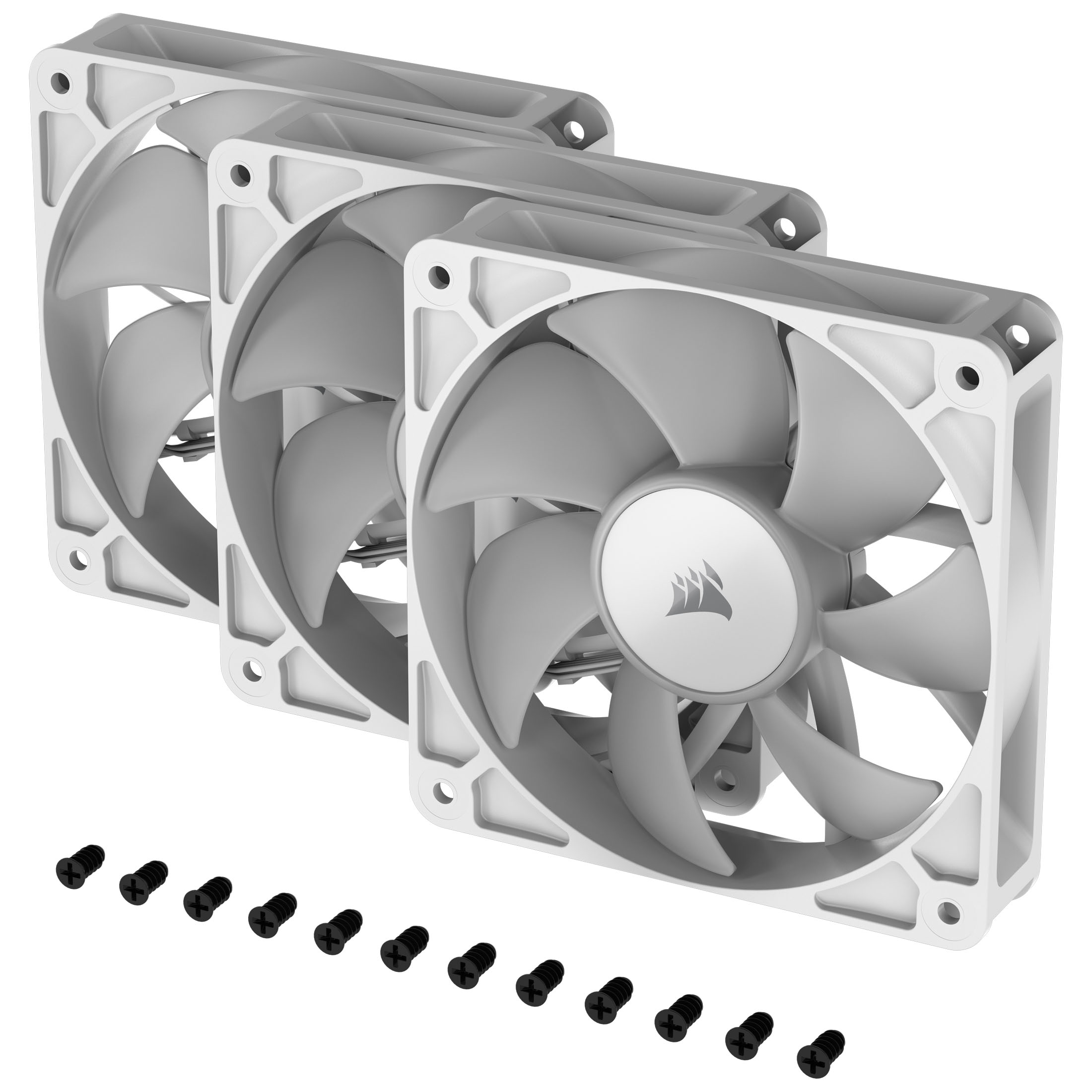 CORSAIR - CORSAIR RS120 ARGB 120mm PWM White Triple Fan Pack