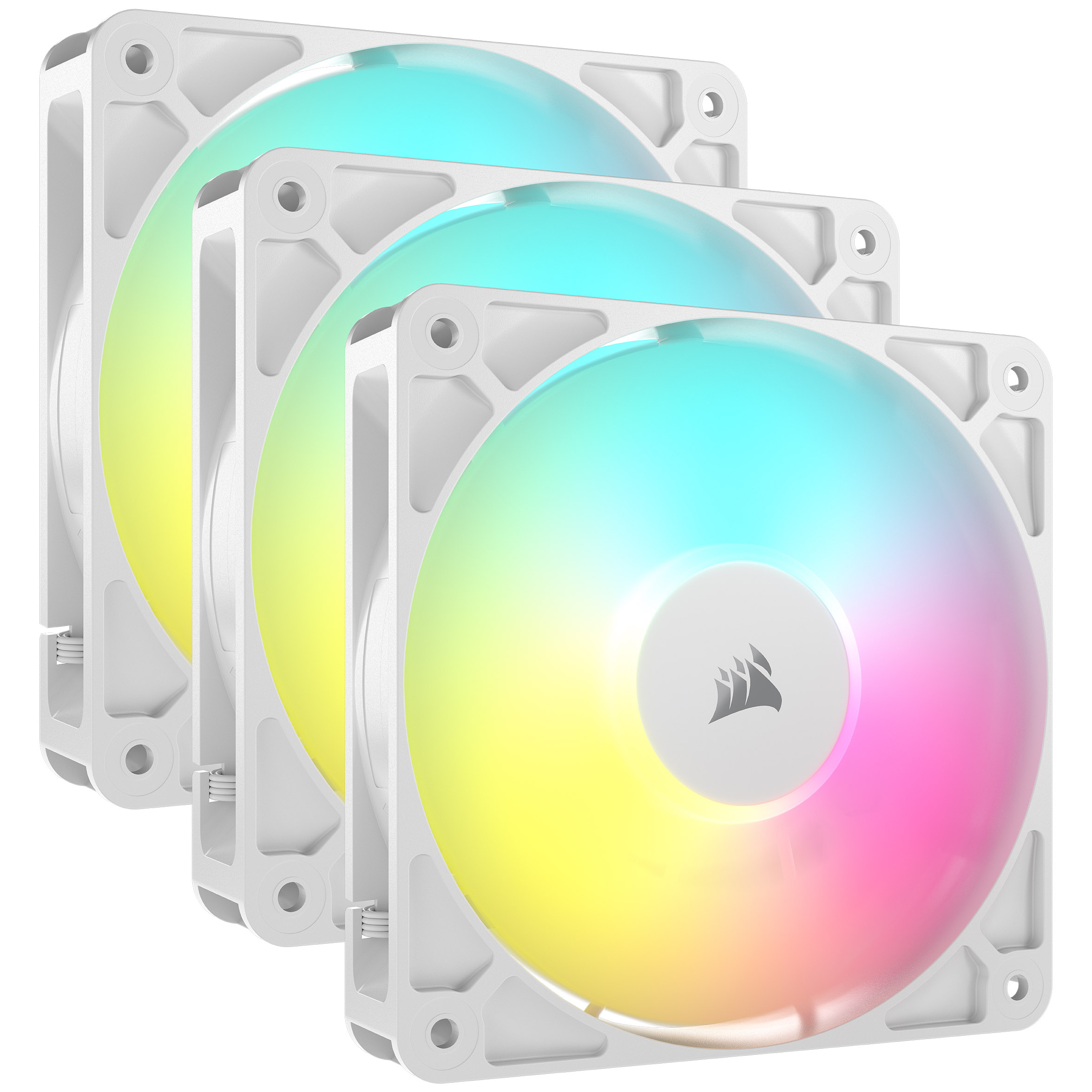 CORSAIR - CORSAIR RS120 ARGB 120mm PWM White Triple Fan Pack