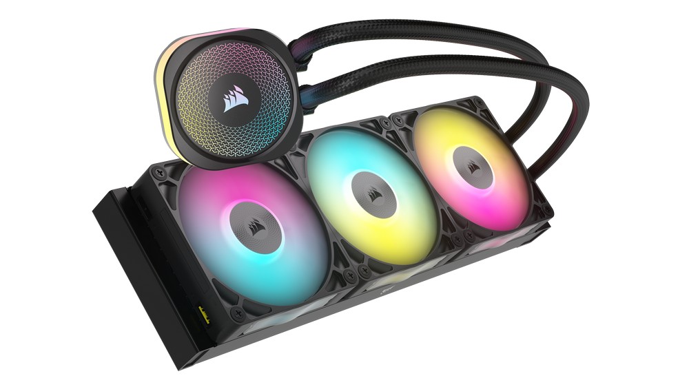 CORSAIR - CORSAIR iCUE LINK TITAN 360 RX RGB Black All In CPU Water Cooler - 360mm