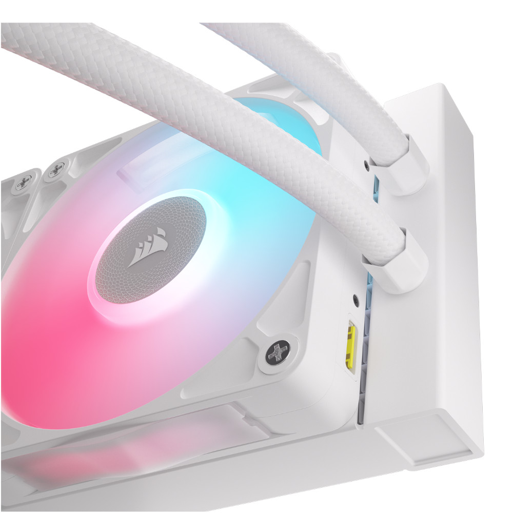 CORSAIR - Corsair iCUE LINK TITAN 240 RX LCD RGB White All In One CPU Cooler - 240mm