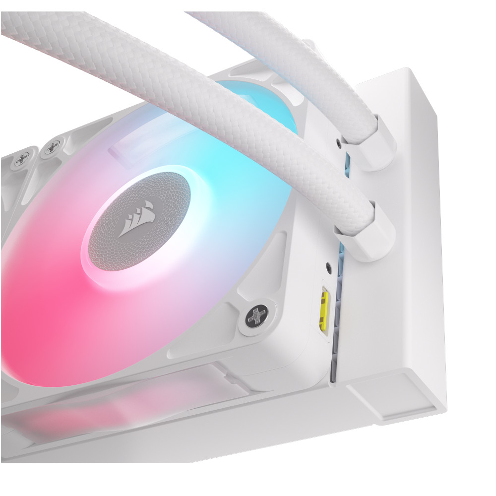 CORSAIR - Corsair iCUE LINK TITAN 360 RX LCD RGB White All In One CPU Cooler - 360mm