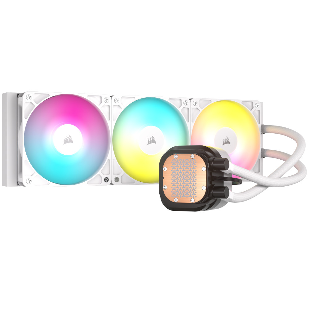 CORSAIR - Corsair NAUTILUS 360 RS ARGB White All In One CPU Cooler - 360mm