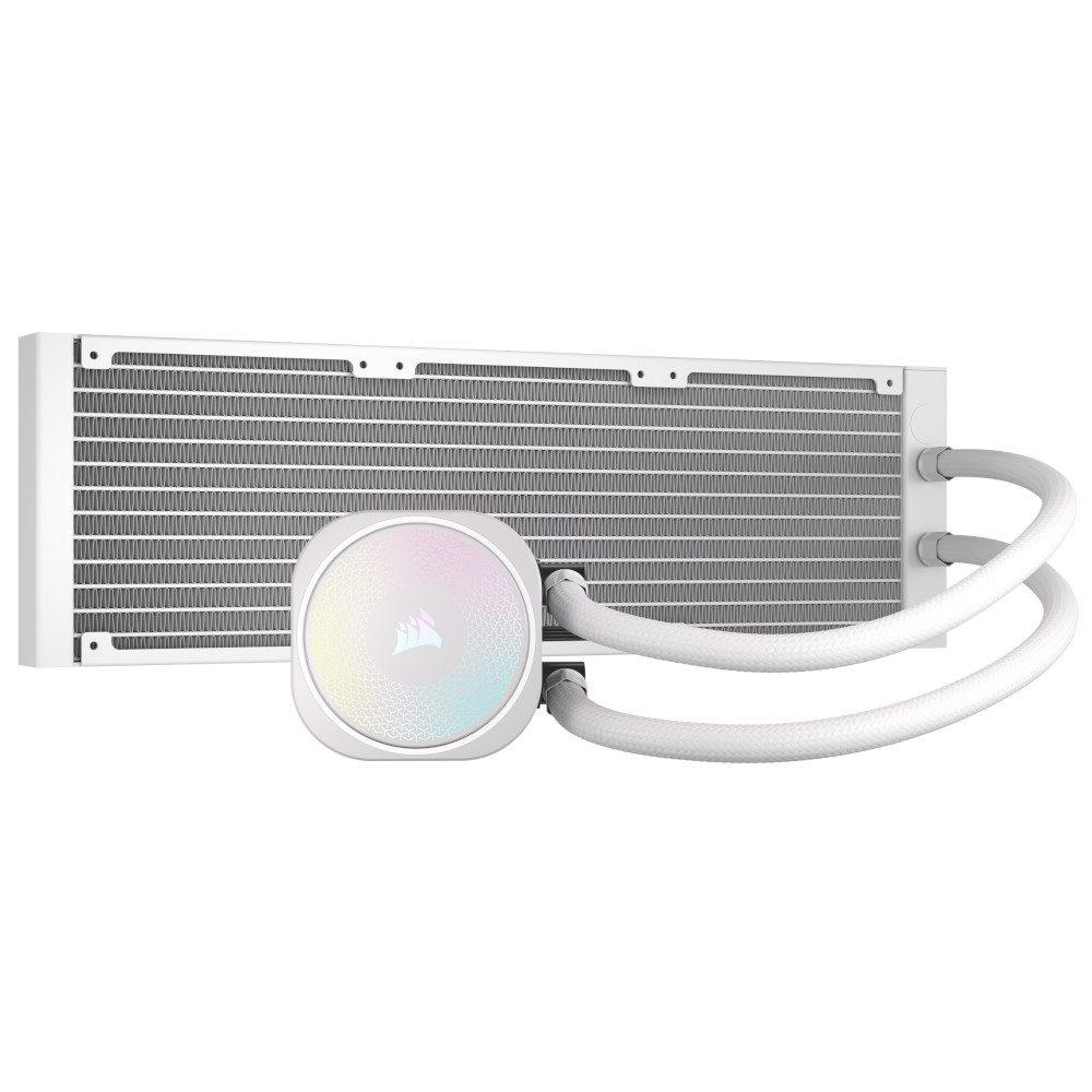 CORSAIR - Corsair NAUTILUS 360 RS ARGB White All In One CPU Cooler - 360mm